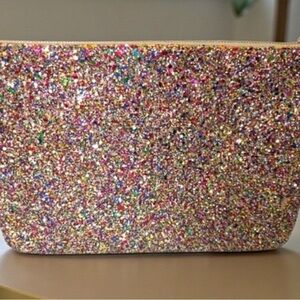 kate spade Multicolor Glitter Cosmetic Pouch